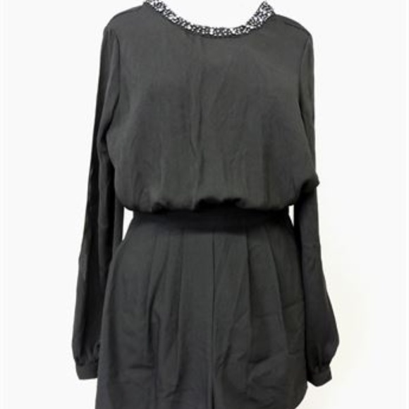 Guess Beaded V-Back Romper Size 2 - Picture 1 of 5